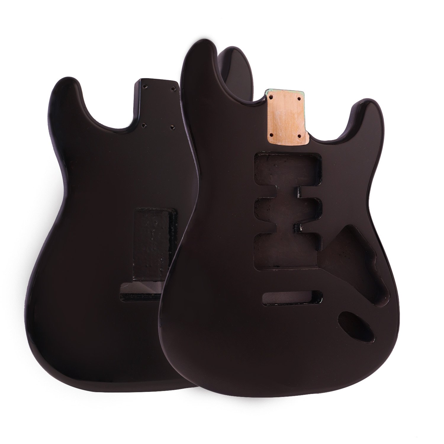 FretPrime Roasted Poplar Strat Body HSH — Black
