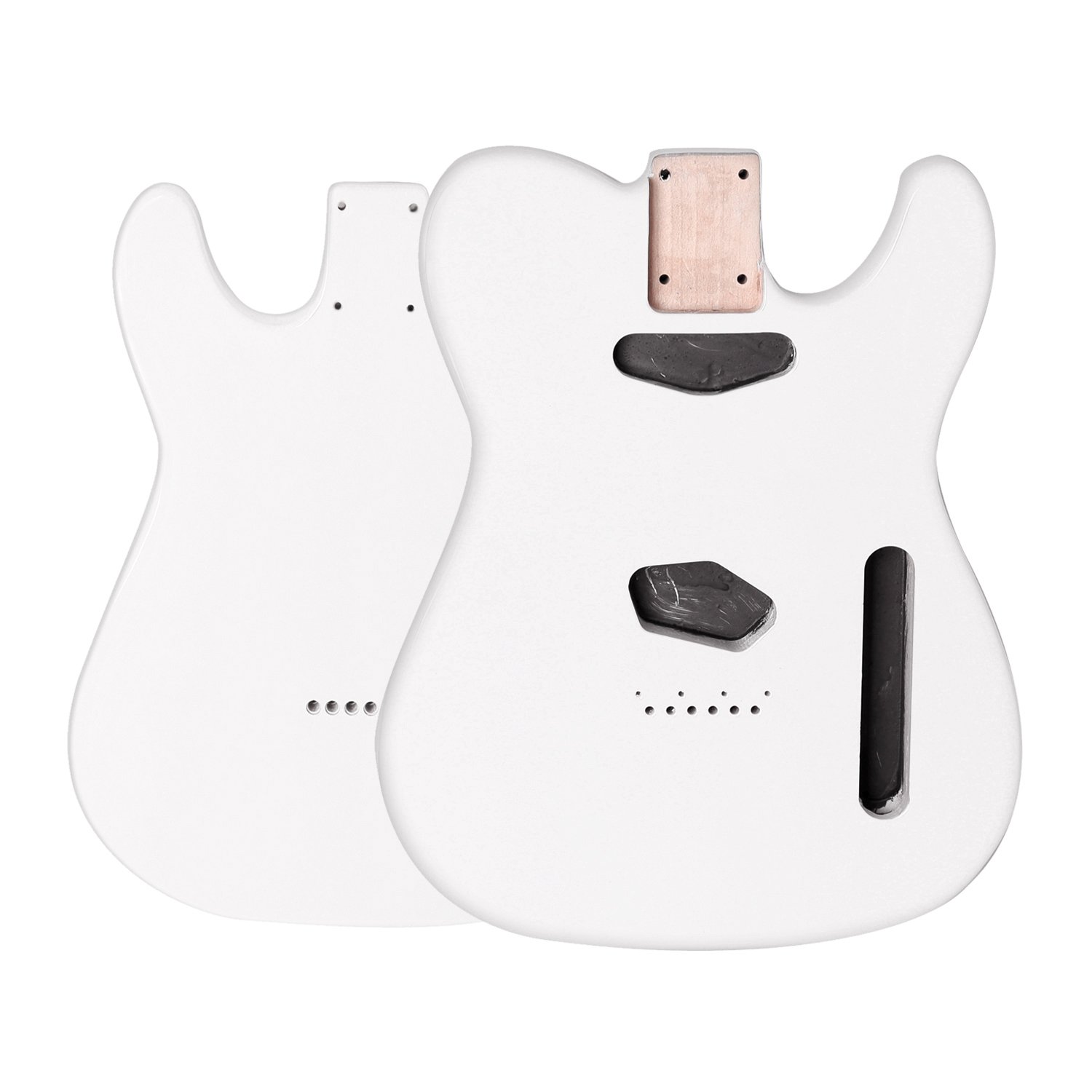 FretPrime American Alder Tele Body SS — White