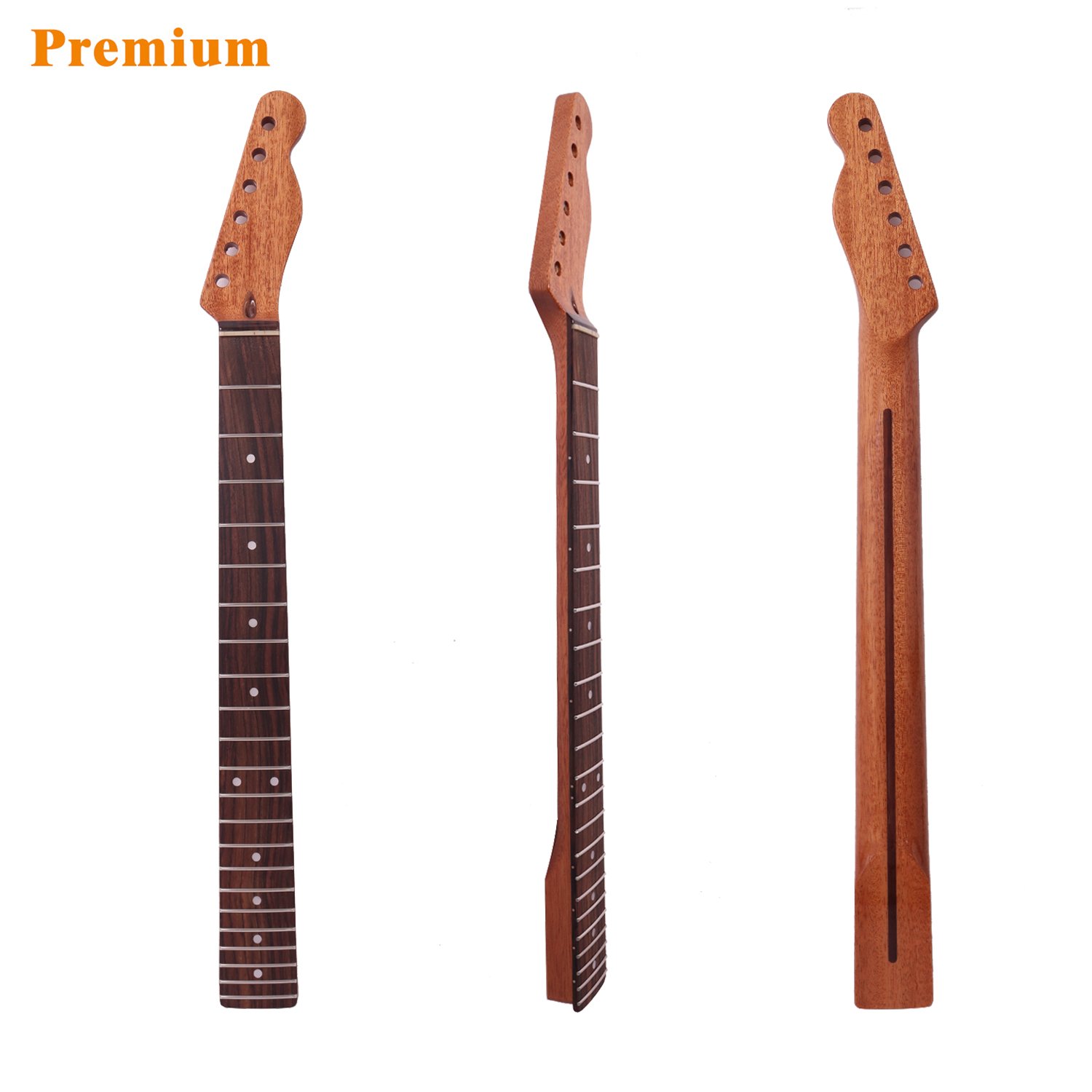 FretPrime Premium AAAAA Roasted Flame Maple Strat Neck — 22 Frets, 9.5" Radius