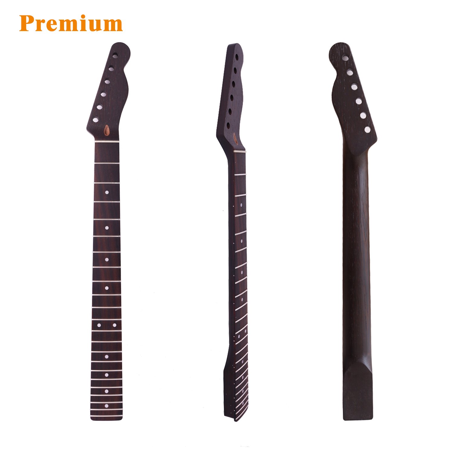 FretPrime Premium Tele Rosewood Fretboard Maple Neck — 9.5" Radius, Gloss Finish