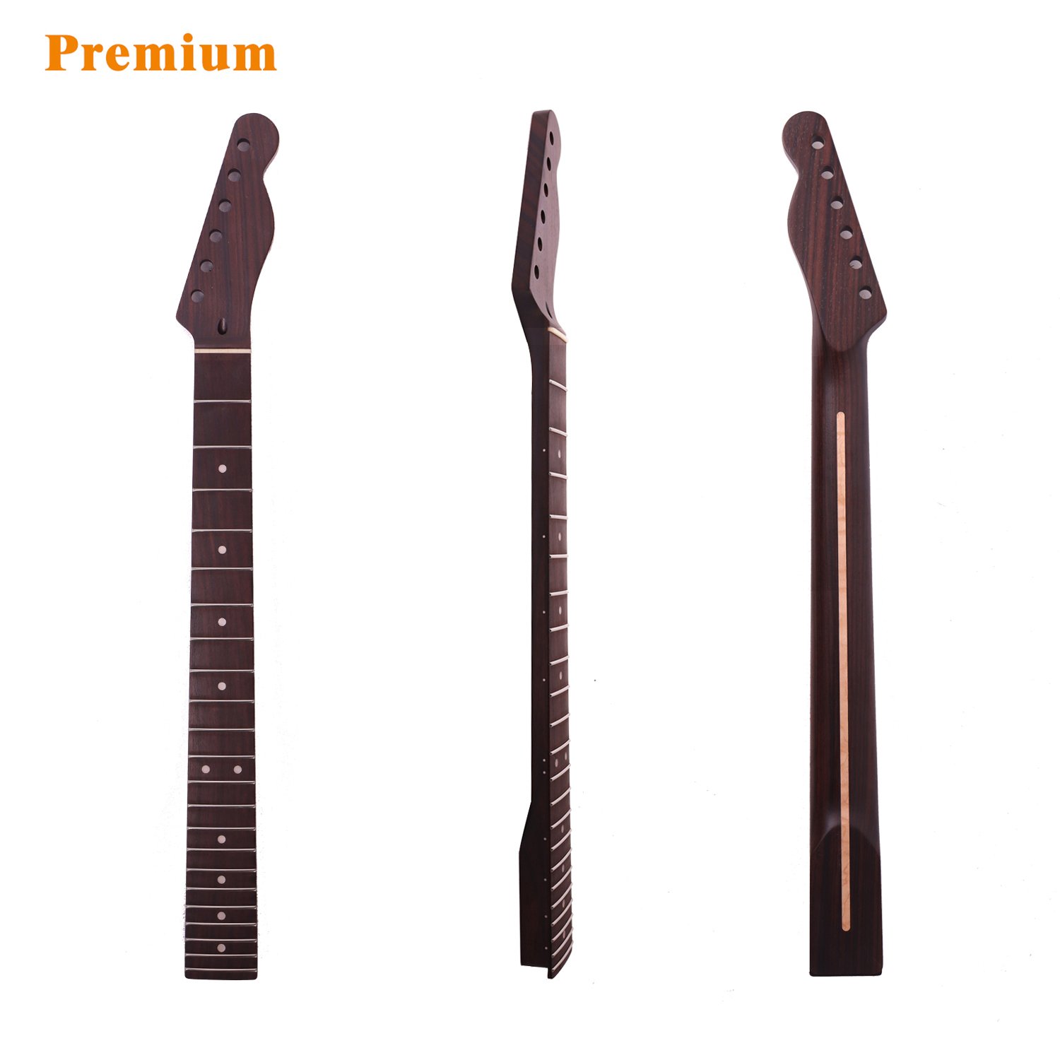 FretPrime Premium Jazz Bass Neck — Maple, 9.5" Radius, 20 Frets, Satin Finish