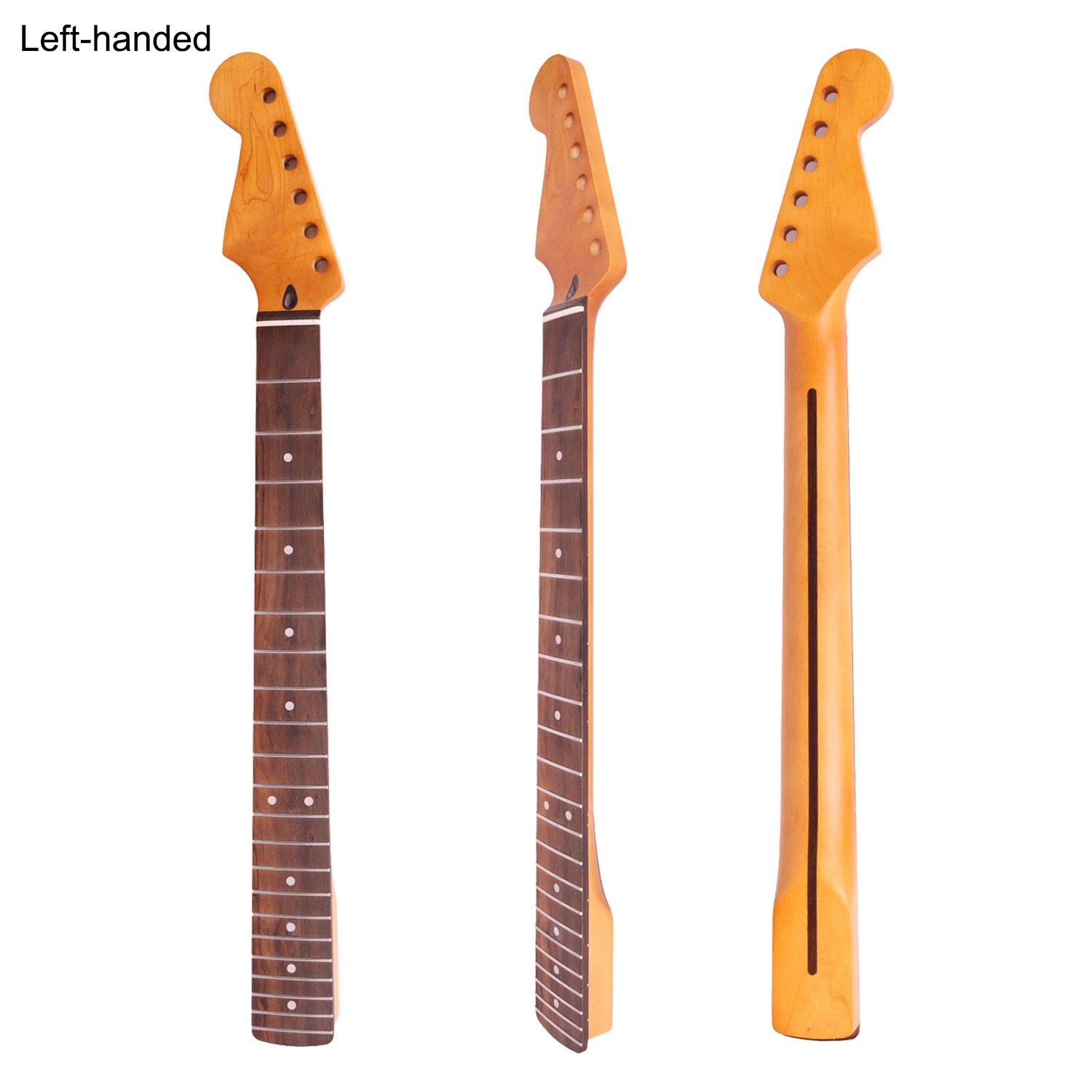 FretPrime Premium Strat Rosewood Fretboard Maple Neck — 9.5" Radius, Gloss