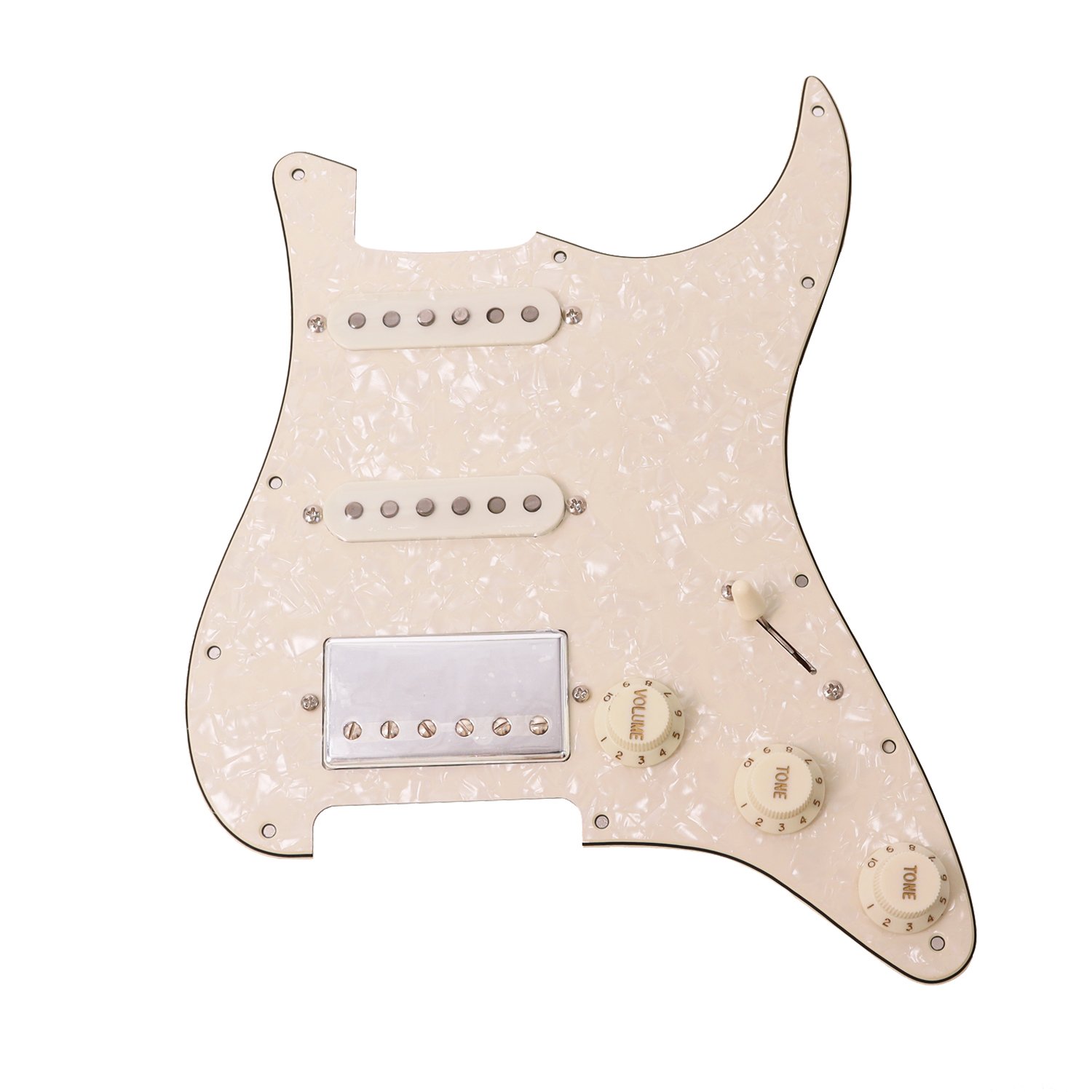 FretPrime Vintage 54s Single Coil Alnico V Pickup Set — Pearl Cream