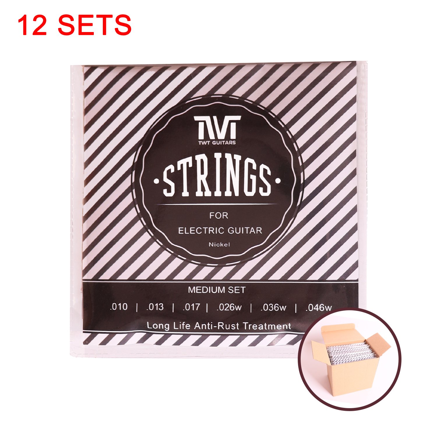 FretPrime Electric Guitar Strings — 9-42 Extra Light, 12-Pack