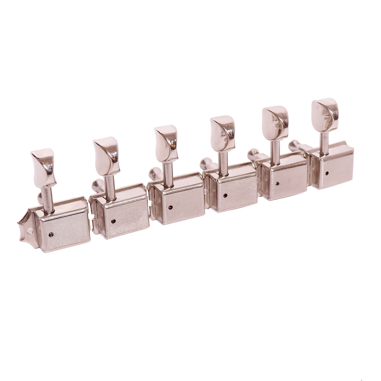 FretPrime 6R Vintage Tuning Machines — Nickel Finish, 15:1 Ratio
