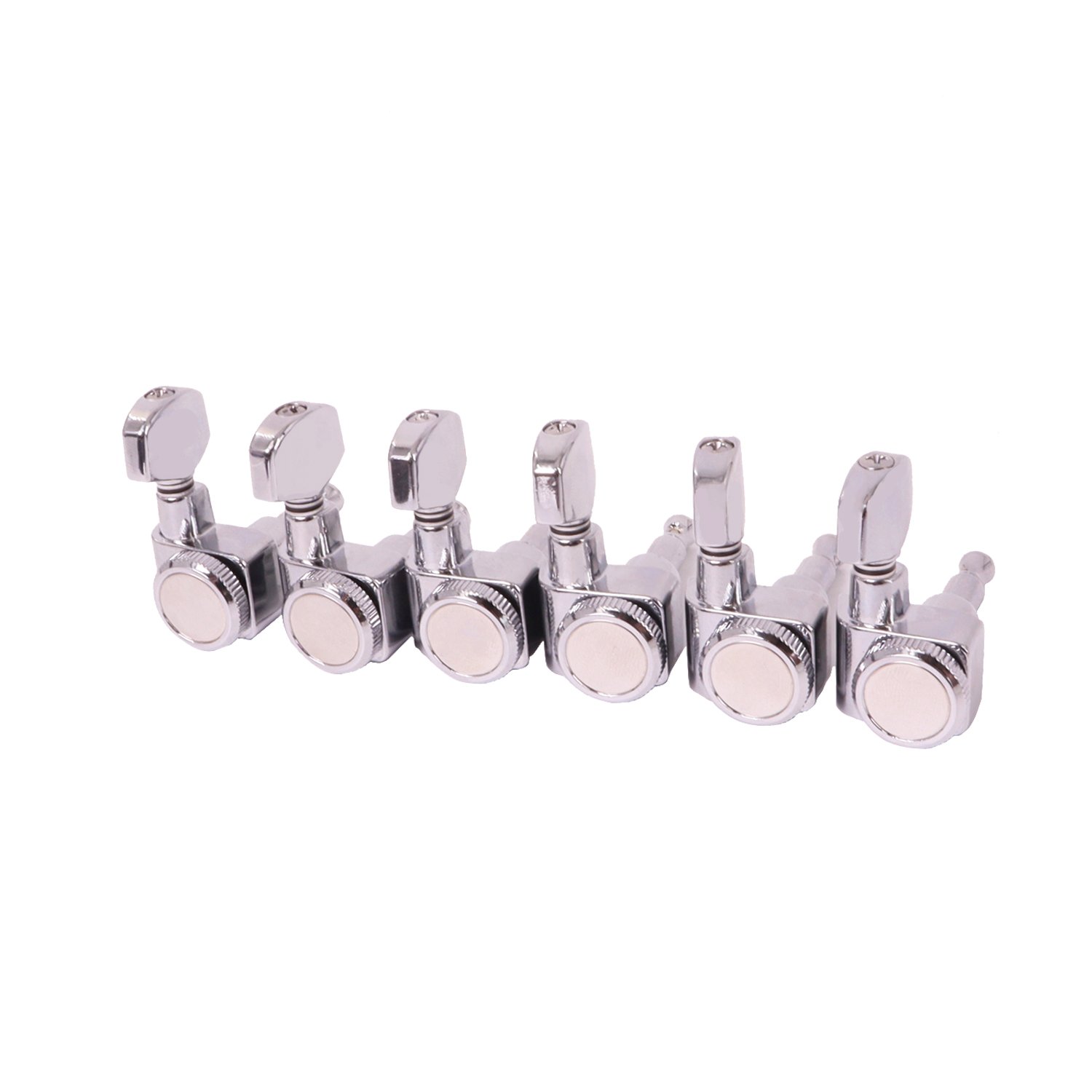 FretPrime 6R Locking Tuners — 1:18 Ratio, Hex Knob, Dual Pin, Chrome