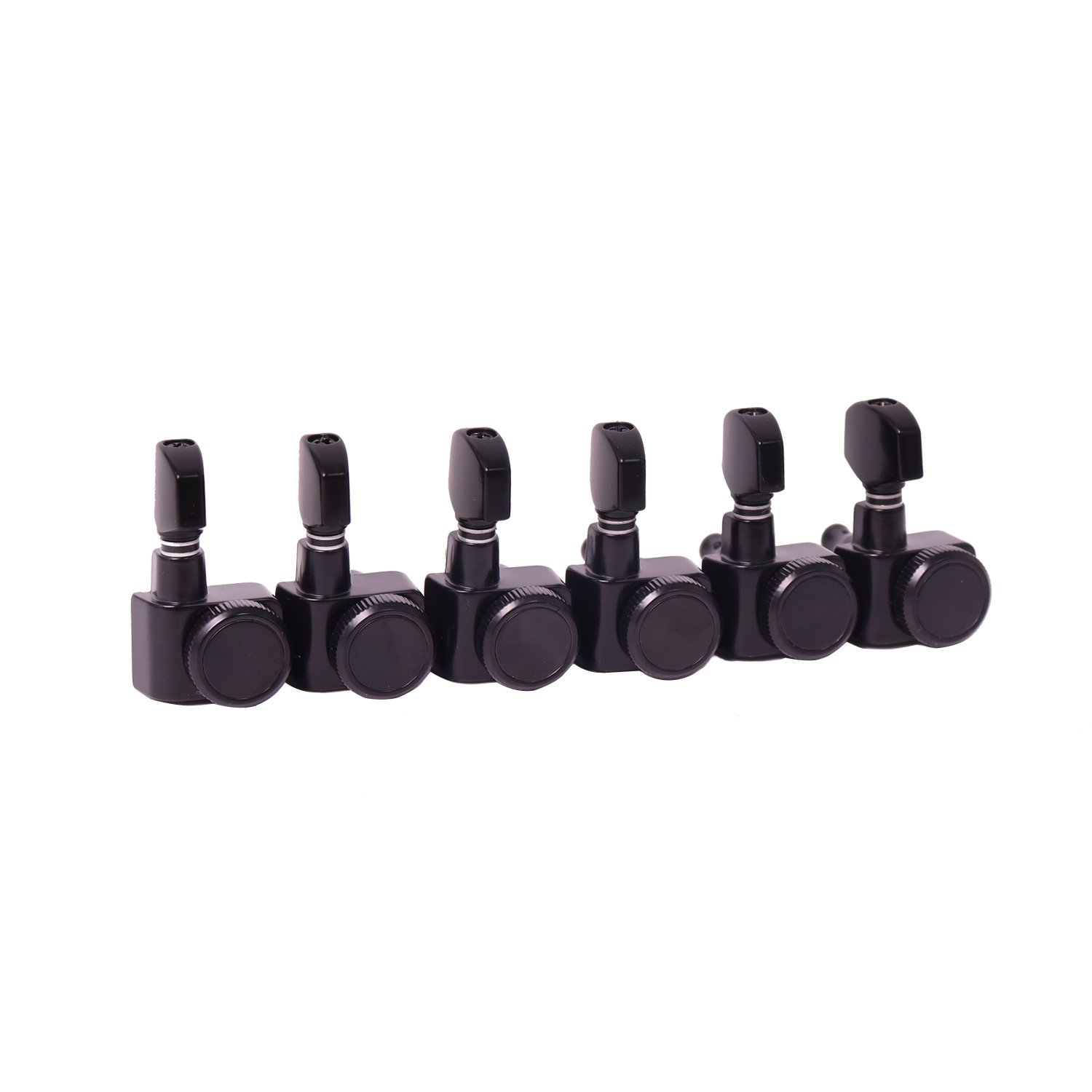 FretPrime 6L Left-Handed Locking Tuners — 1:18 Ratio, Hex Handle, Chrome