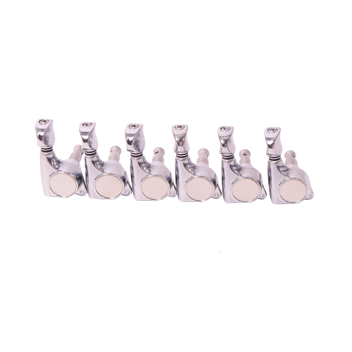 FretPrime 6R Tuners — Hex Knob, Black Finish